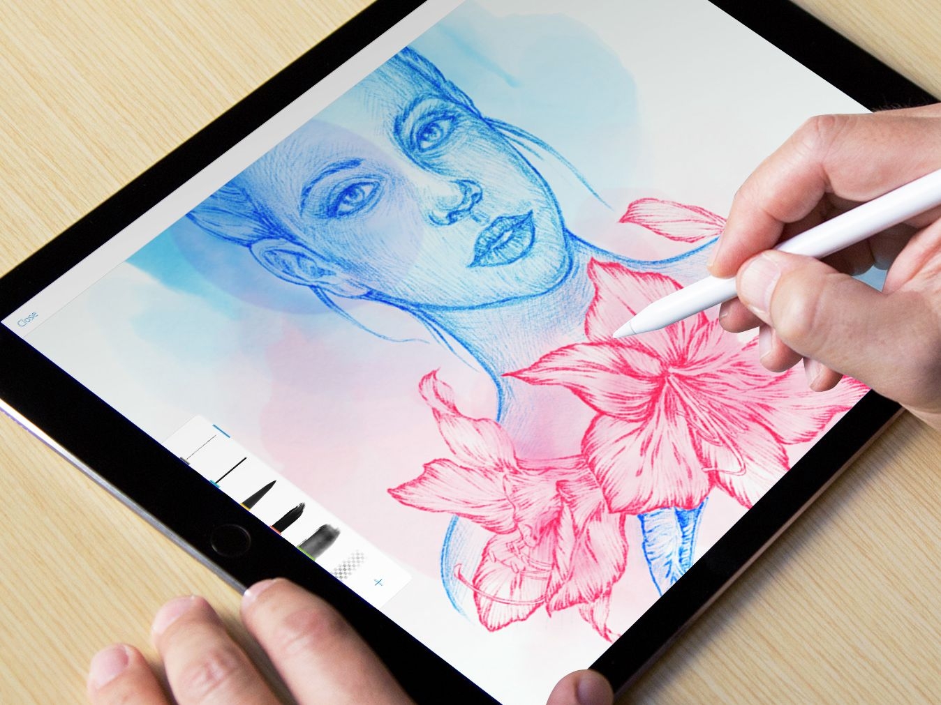 The 5 Best Apps For Sketching On An IPad Pro Photoshop Sketch Procreate Pixelmator Concepts Inspire Pro WIRED