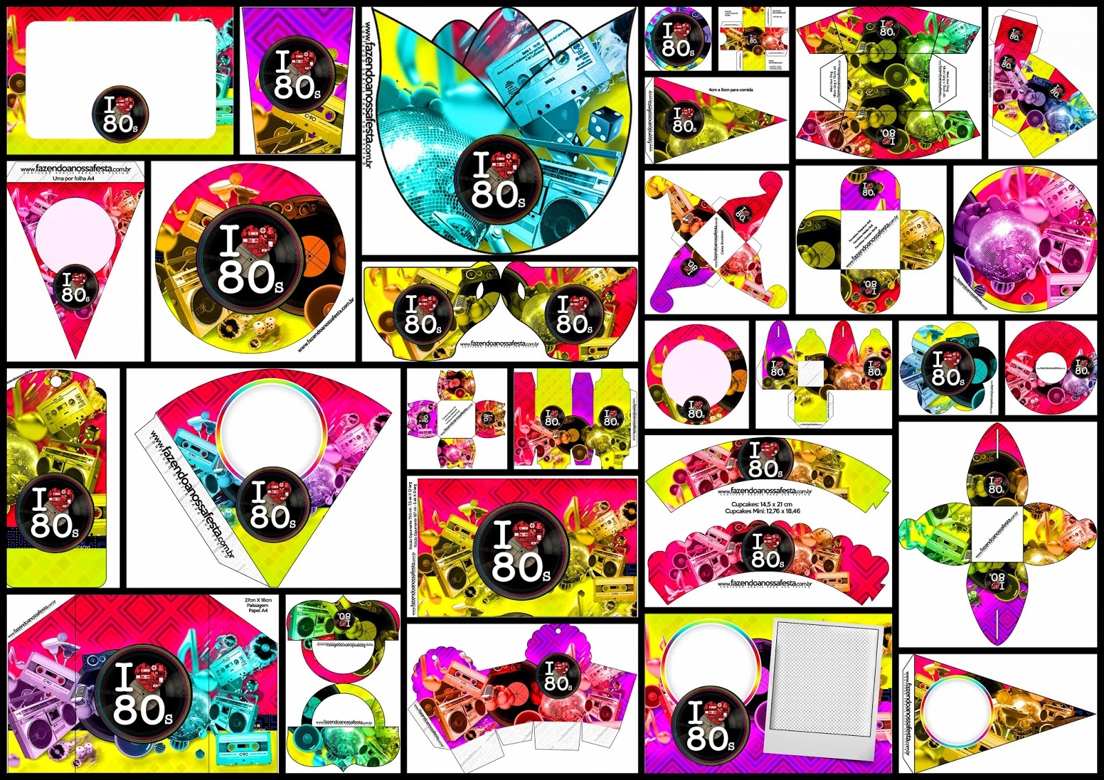 The 80s Free Printable Kit Oh My Fiesta For Ladies 