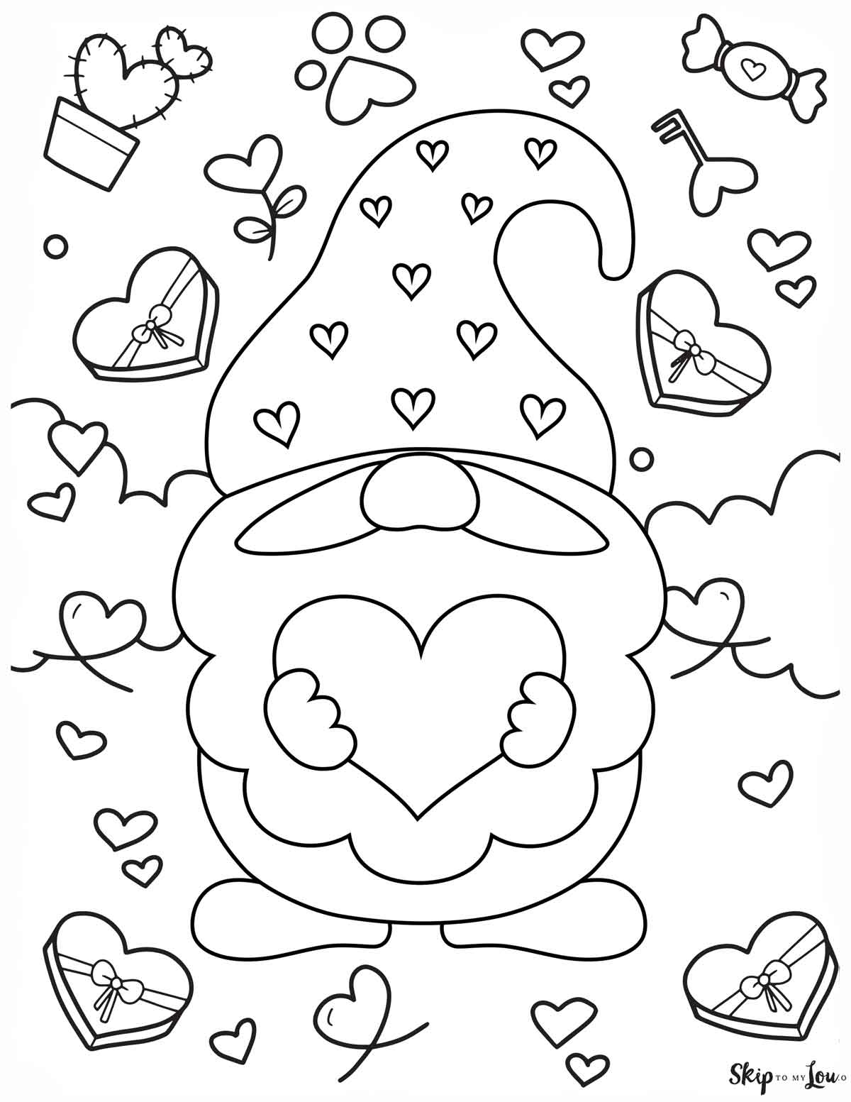 valentine coloring sheets to print