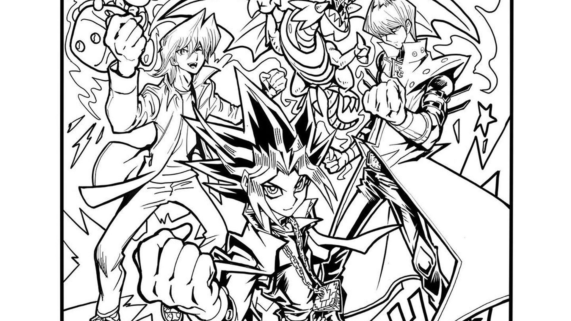 The Creator Of YU GI OH Shared An Awesome Coloring Page On Social Media GeekTyrant