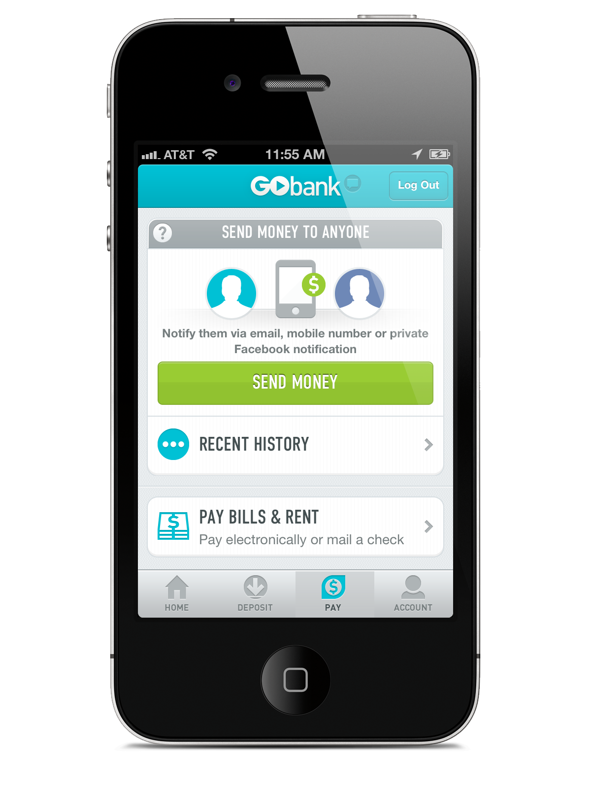 The Loopt Acquisition Bears Some Fruit Green Dot Launches GoBank A Mobile Bank Account TechCrunch