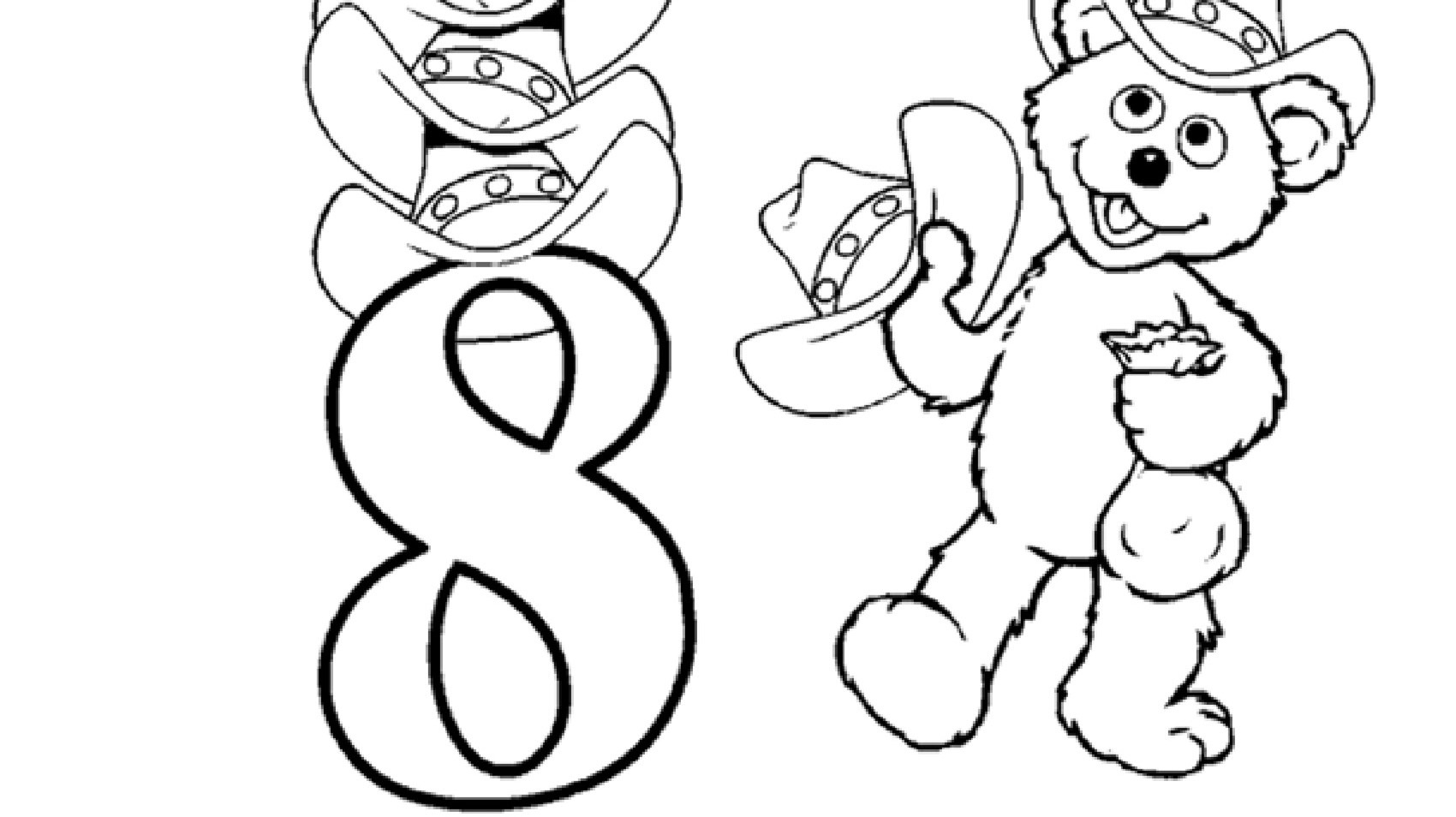 number 8 coloring sheet