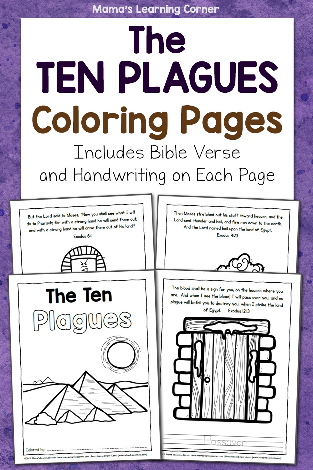 free printable 10 plagues