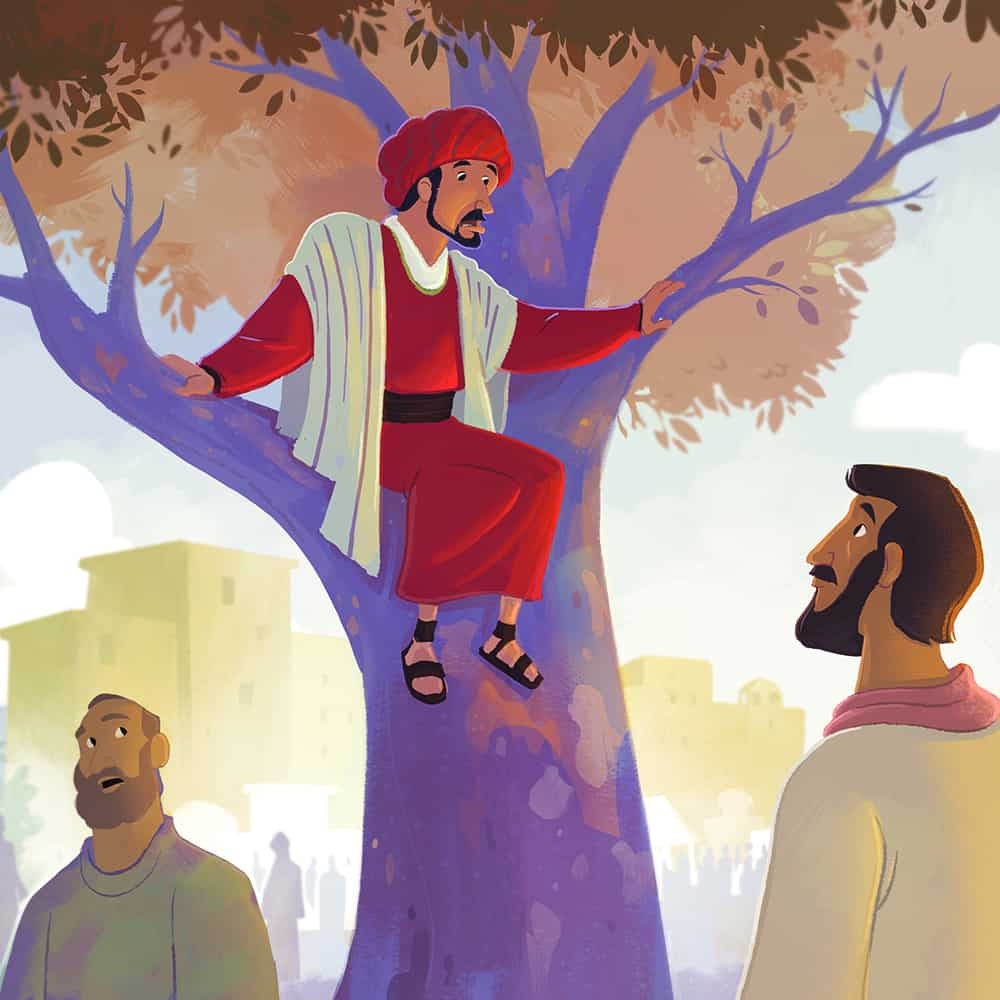 The Zacchaeus Bible Story On Sunday School Zone
