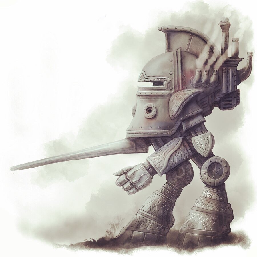 Theo Paxstone And The Dragon Of Adyron Steam Mech Drawing