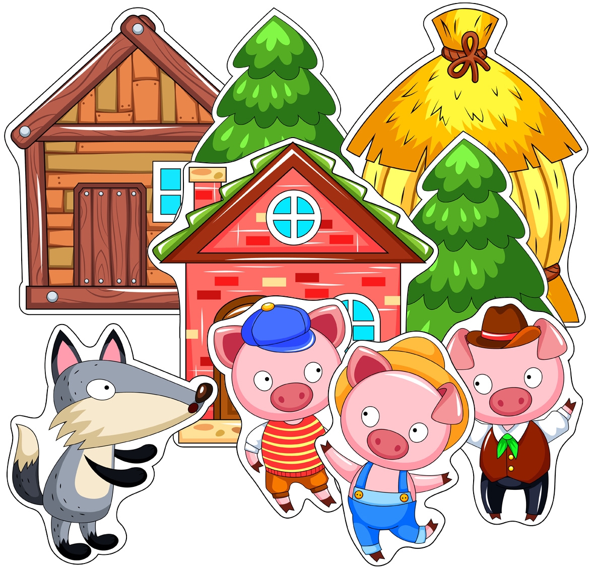 Three Little Popular Pigs Printables