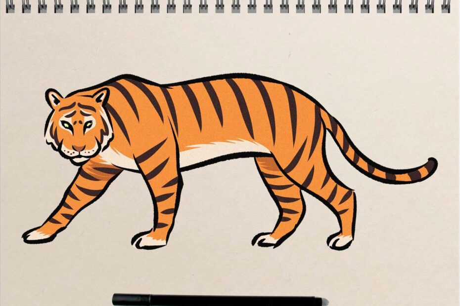 Tiger Drawing Ideas How To Draw A Tiger