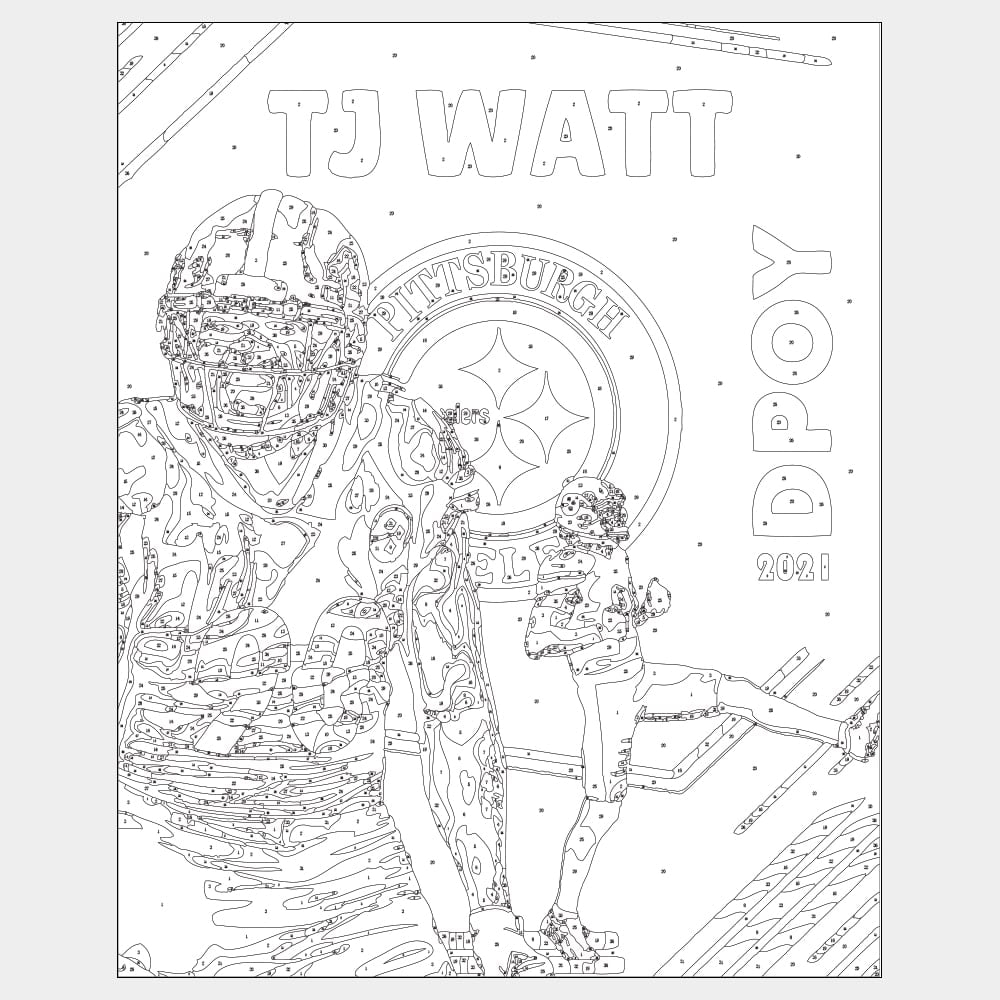 steelers coloring sheet