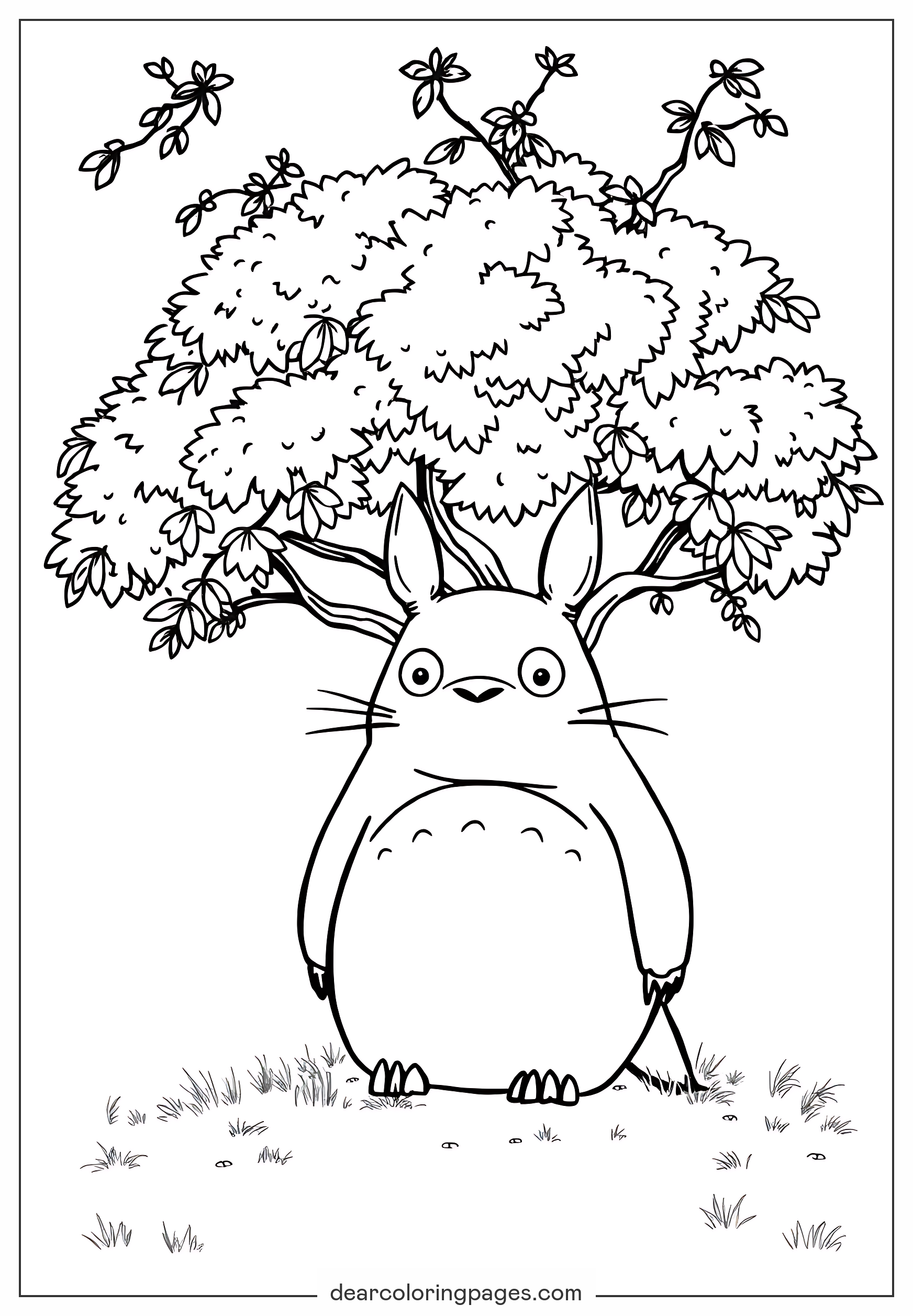 Totoro Coloring Pages 14 Free Printable Coloring Pages