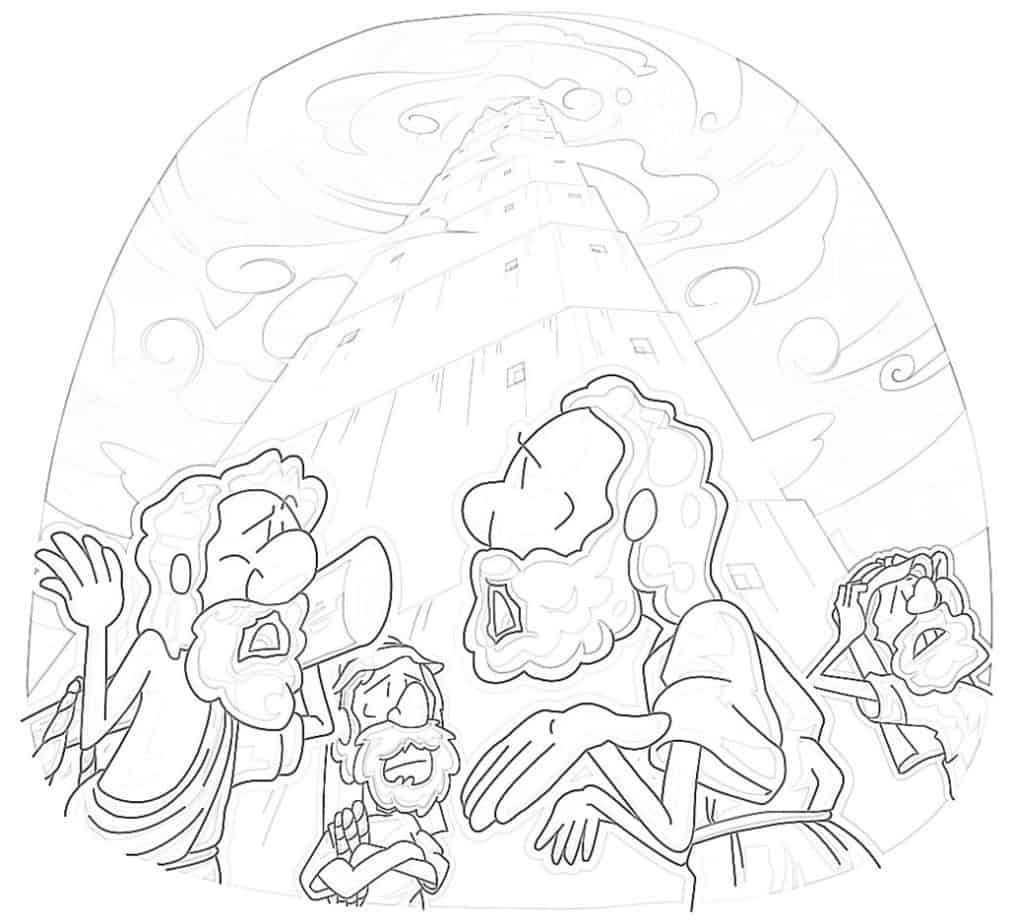 Tower Of Babel Coloring Page