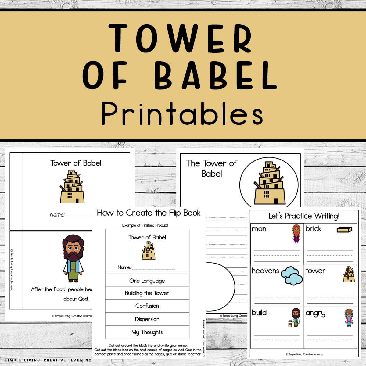 tower of babel free printables