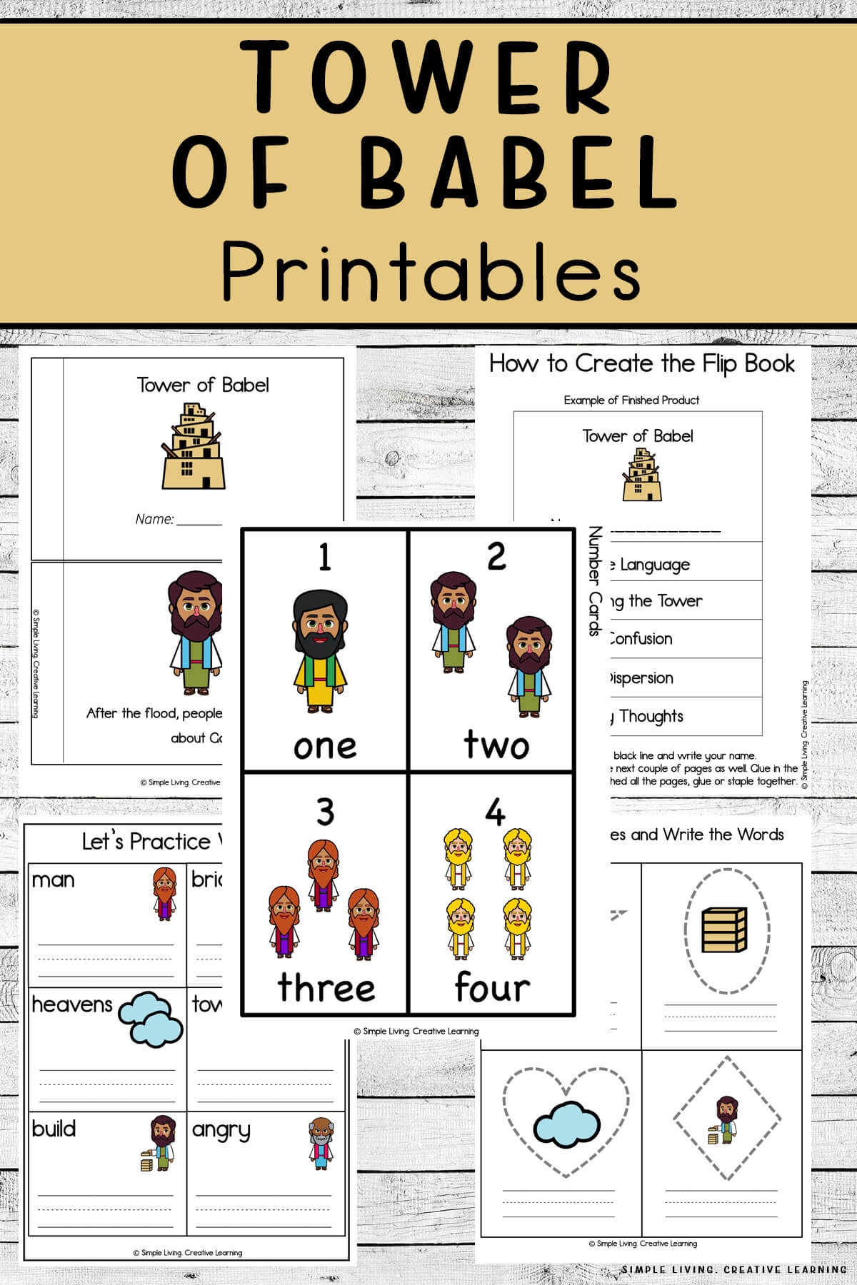 tower of babel printable template