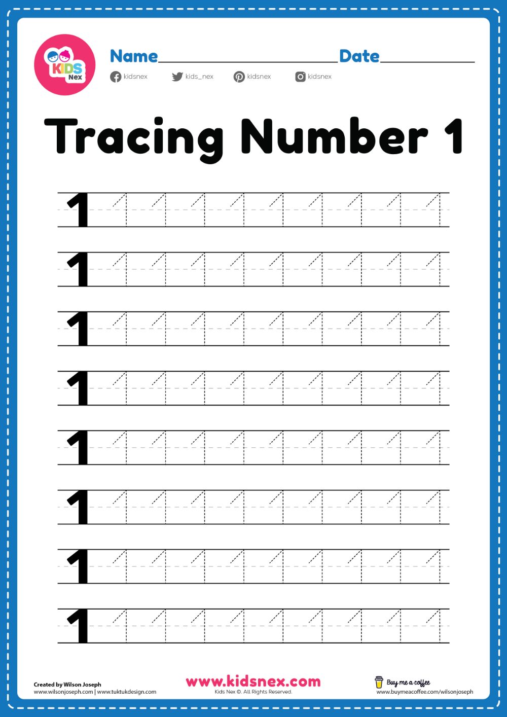 Tracing Number 1 Worksheets Worksheets Tracing Worksheets Preschool Worksheets