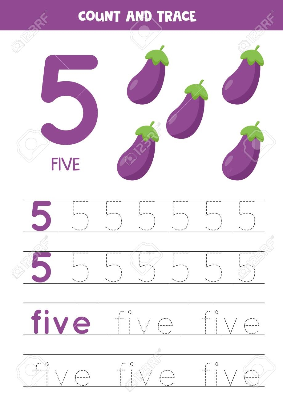 tracing number 5