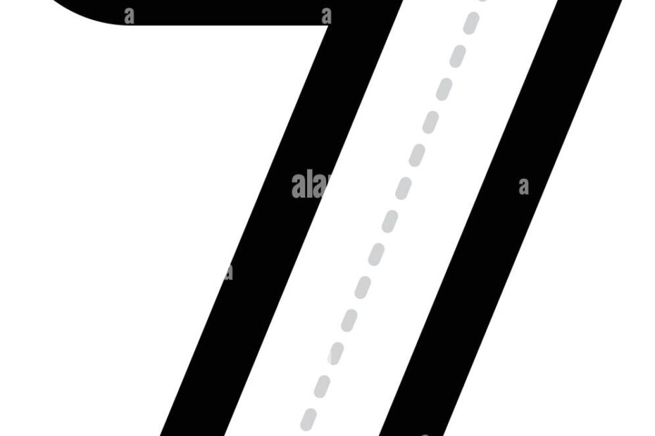 Tracing Number 7 Cut Out Stock Images U0026 Pictures Alamy