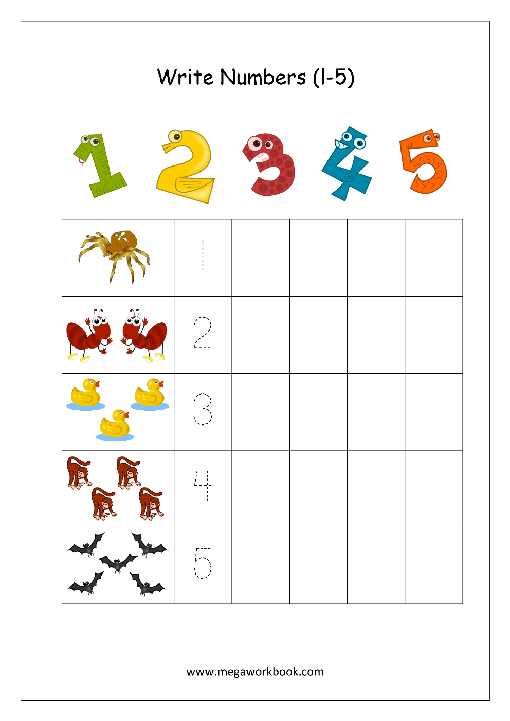number tracing worksheets for preschoolers