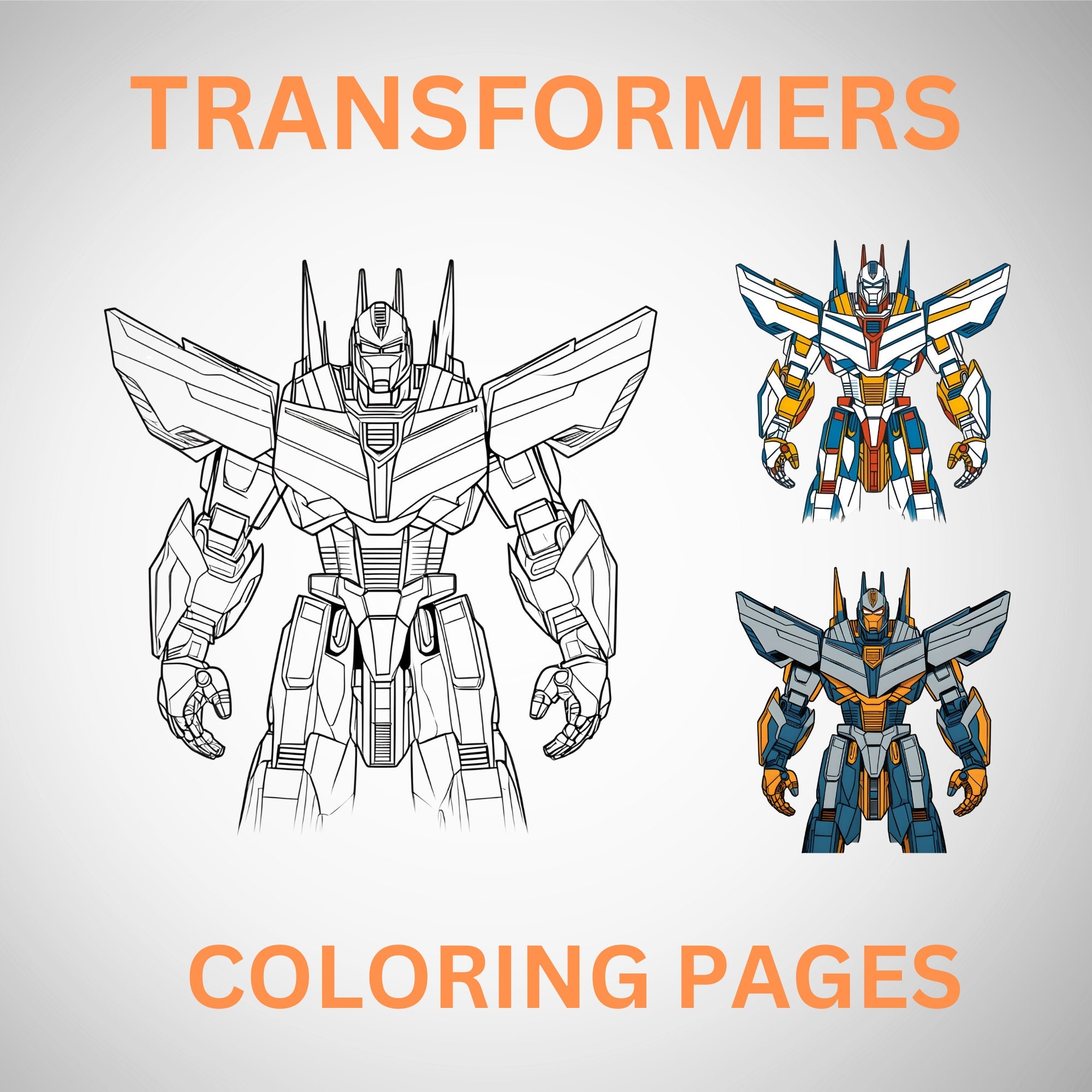 Transformers Coloring Pages For Kids High quality Intricate 