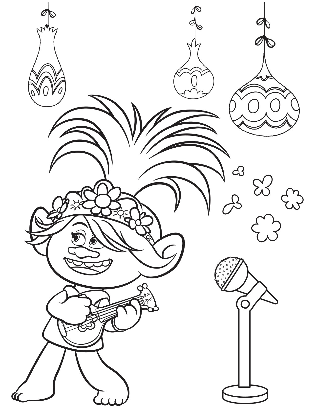 Trolls World Tour Coloring Pages YouLoveIt