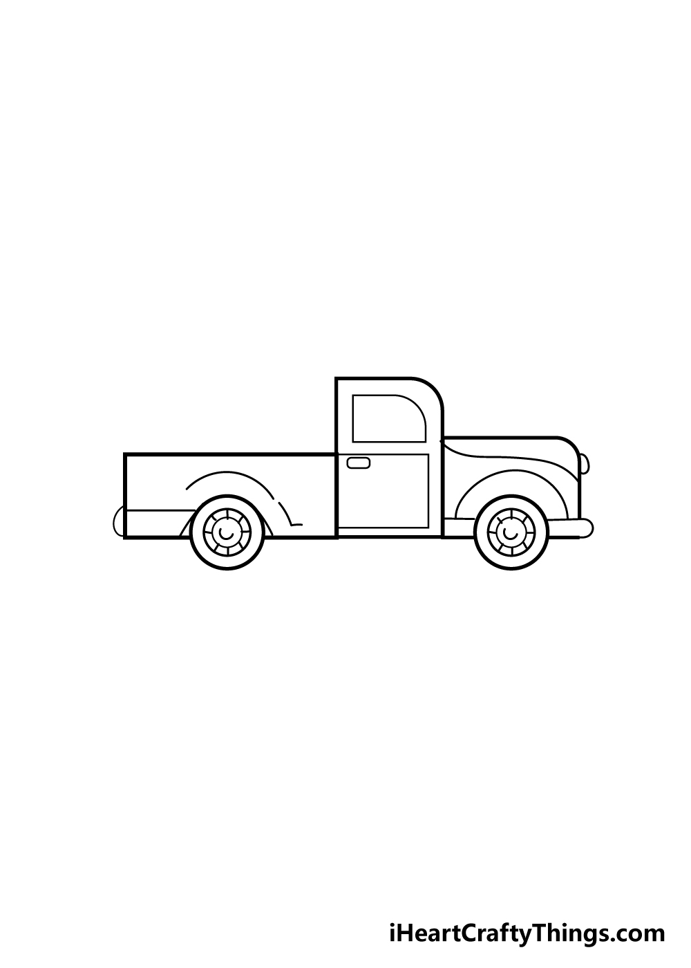 Truck Drawing How To Draw A Truck Step By Step