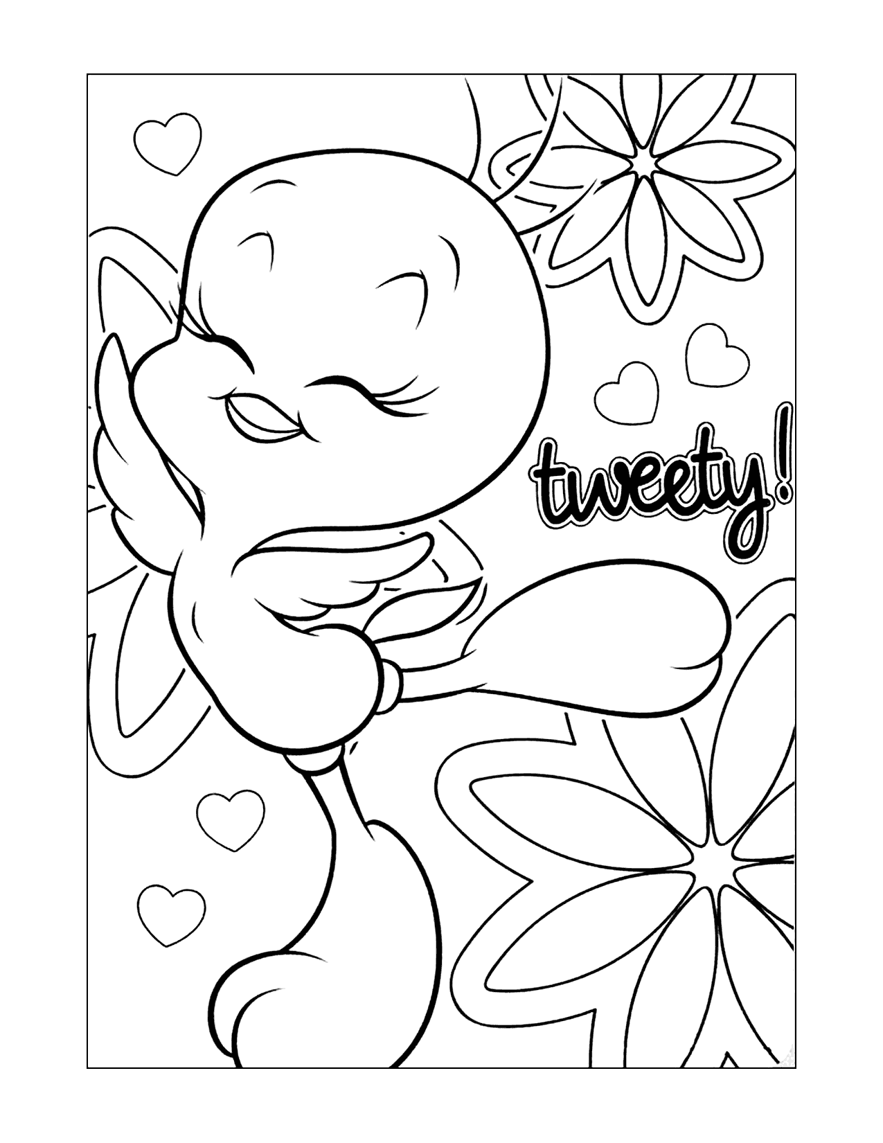 Tweety Bird Coloring Pages Printable Coloring Pages FREE