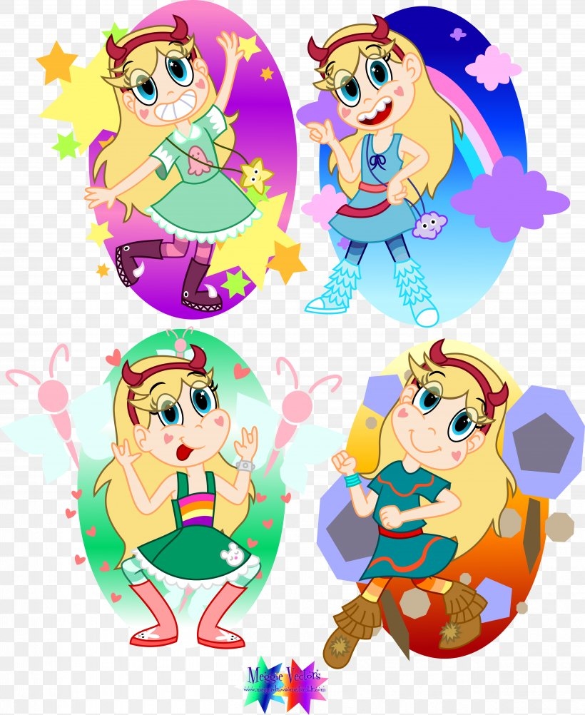 draw star butterfly