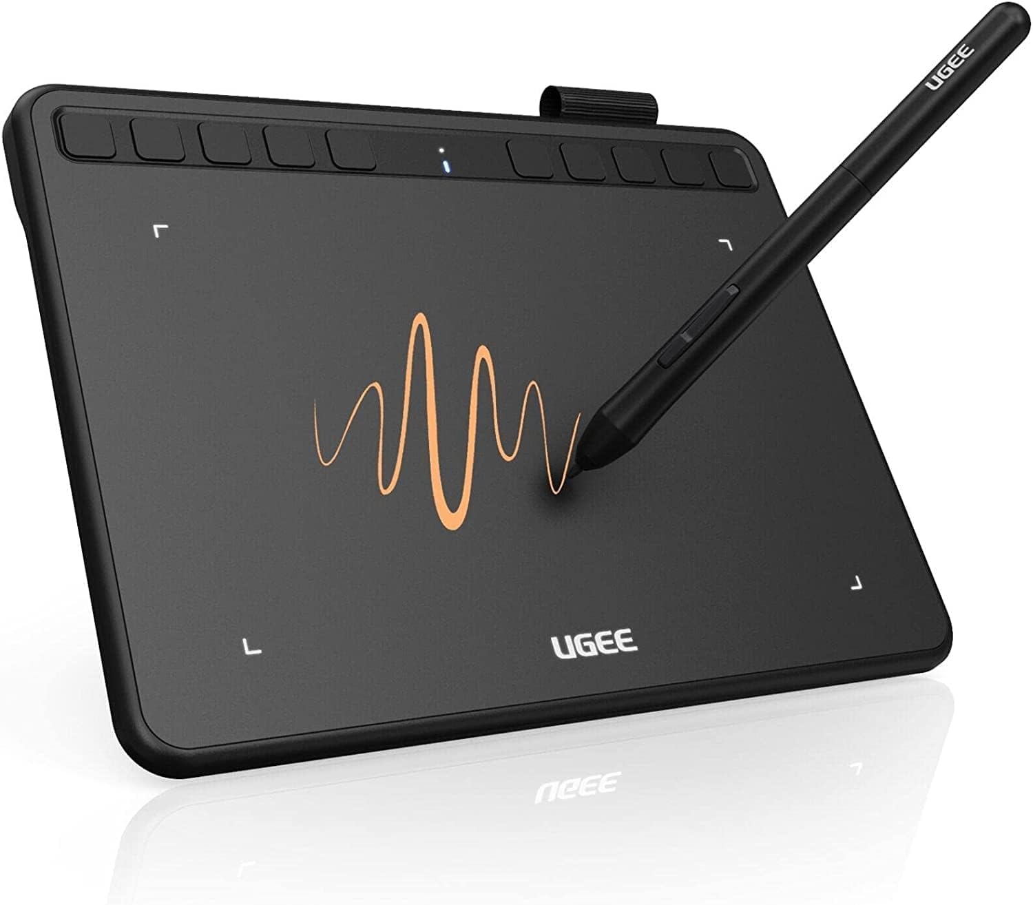 UGEE Drawing Tablet With 10 Hot Keys And Battery Free Stylus 6 5x4 Inch Digital Pen Art Pad For PC Mac Linux Android
