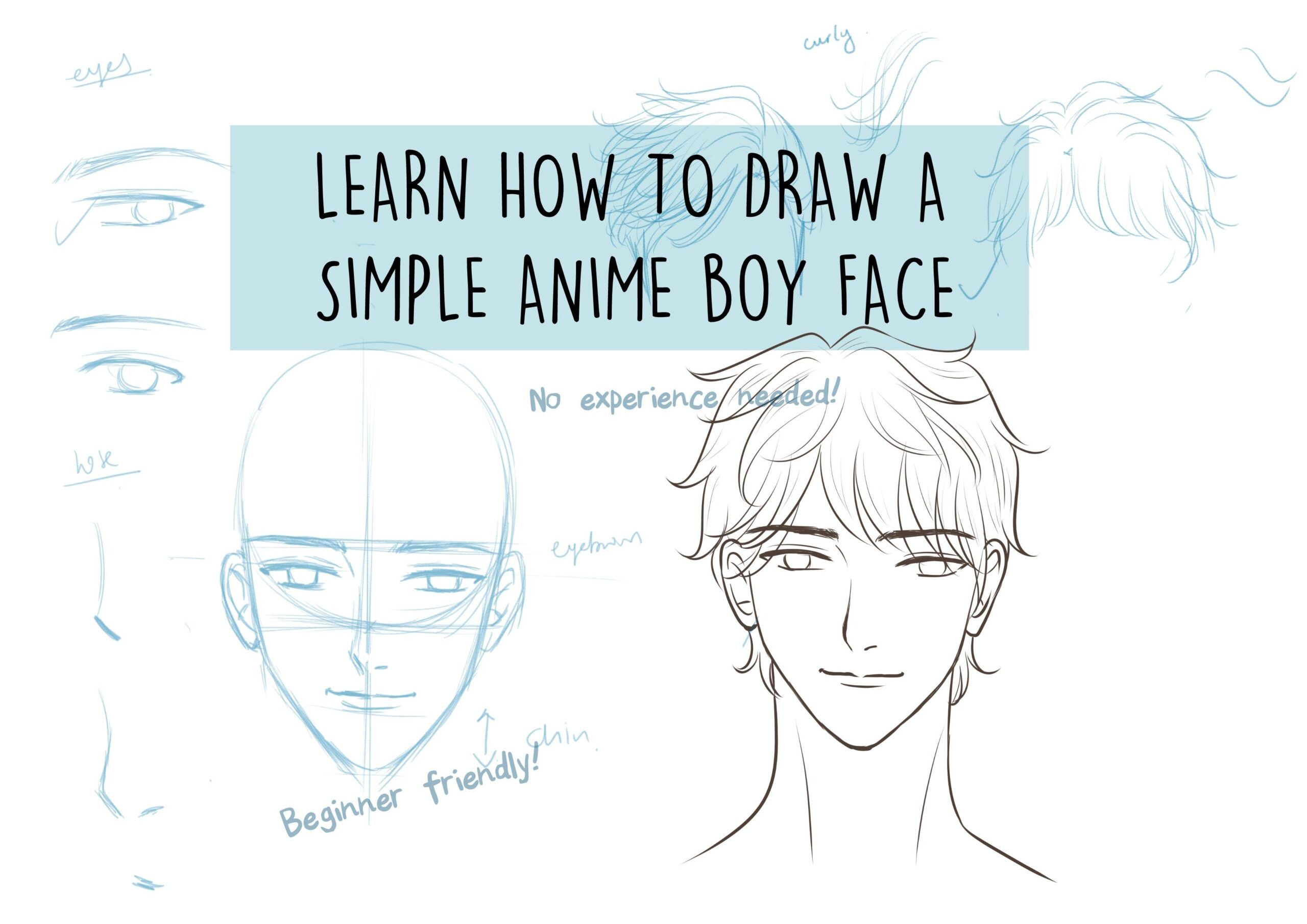 Ultimate Beginner s Guide To Drawing Male Anime Face Veldymort 
