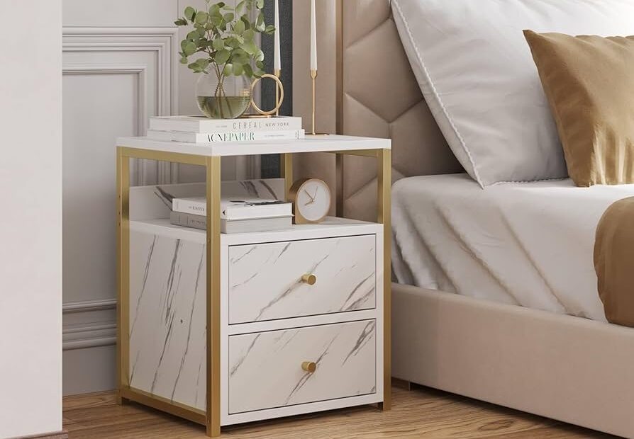 UmI Engineered Wood Bedside Table With Storage Drawers Night Stand Minimalist And Practical End Table Sofa Side Table Bedside Furniture For Bedroom Living Room Office 40X34X50Cm Amazon in Home U0026 Kitchen