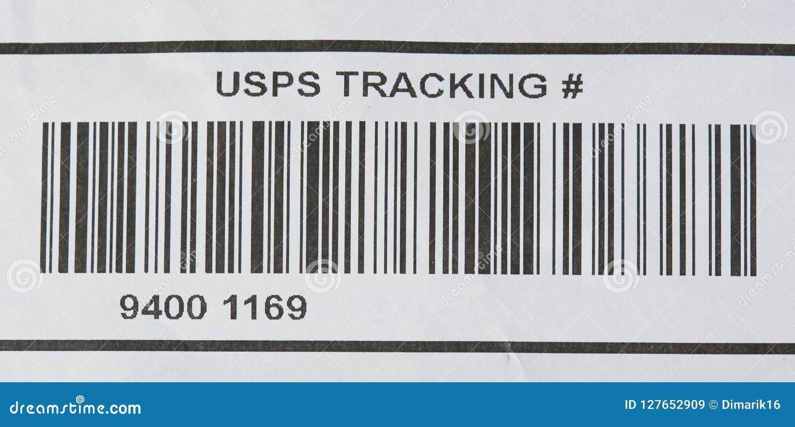 USPS Tracking Number And Bar Code Editorial Stock Image Image Of 