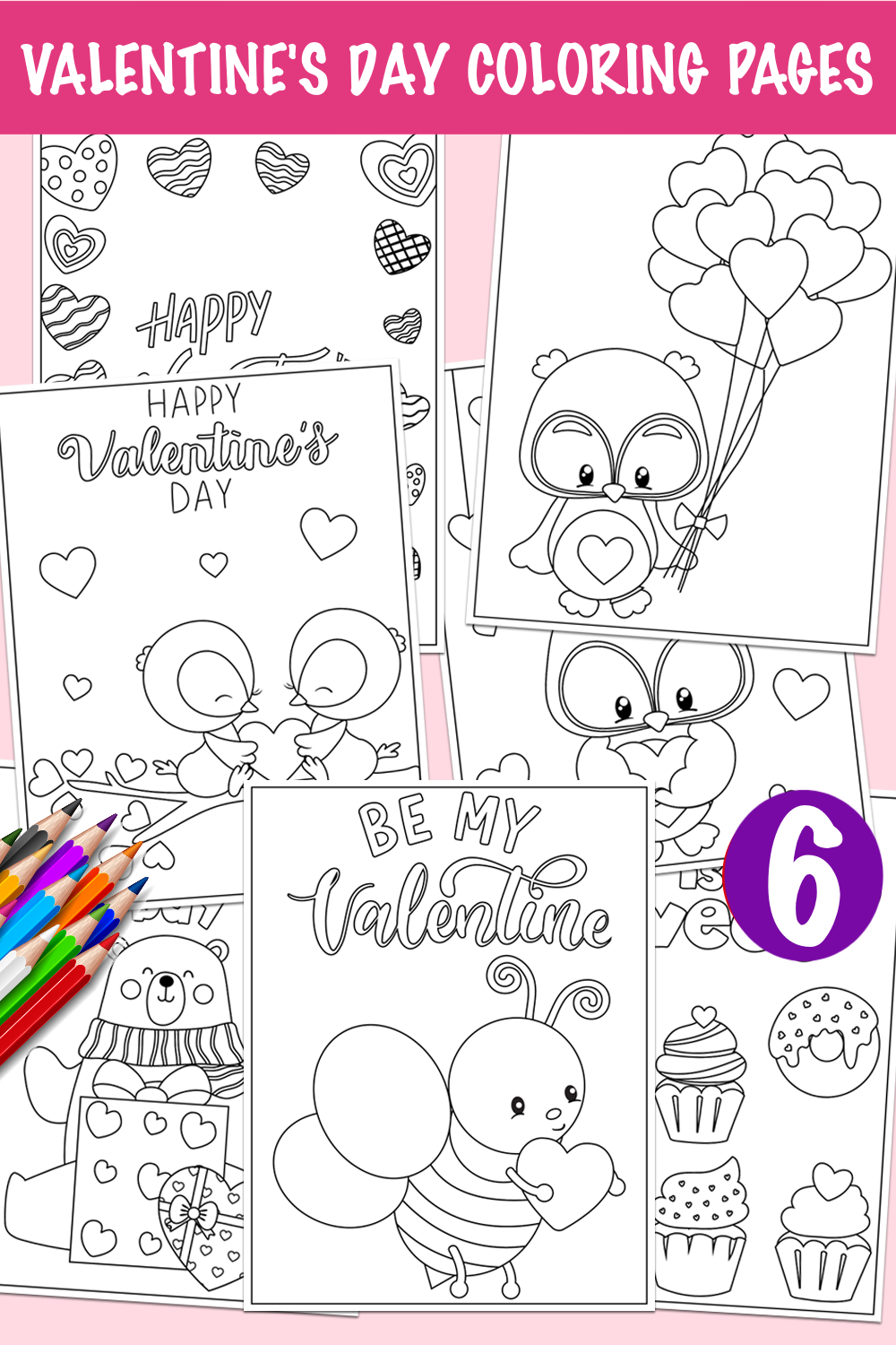 printable valentine coloring sheets
