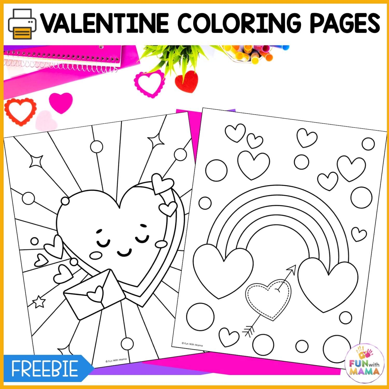 free coloring pages for valentines