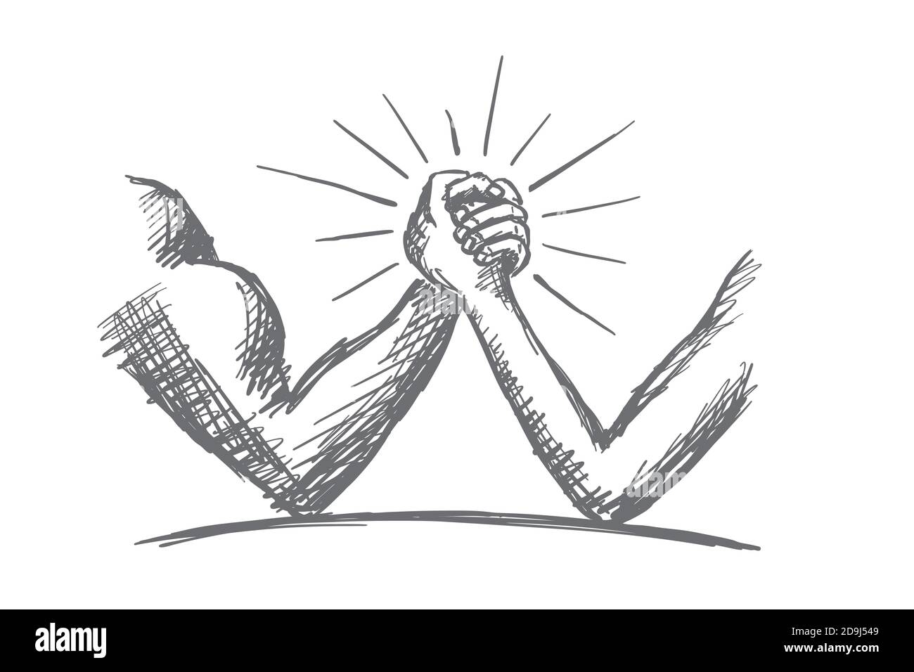 a man strong arms drawing
