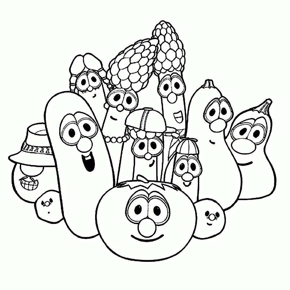  VeggieTales Coloring Pages U0026 Books 100 FREE And Printable 