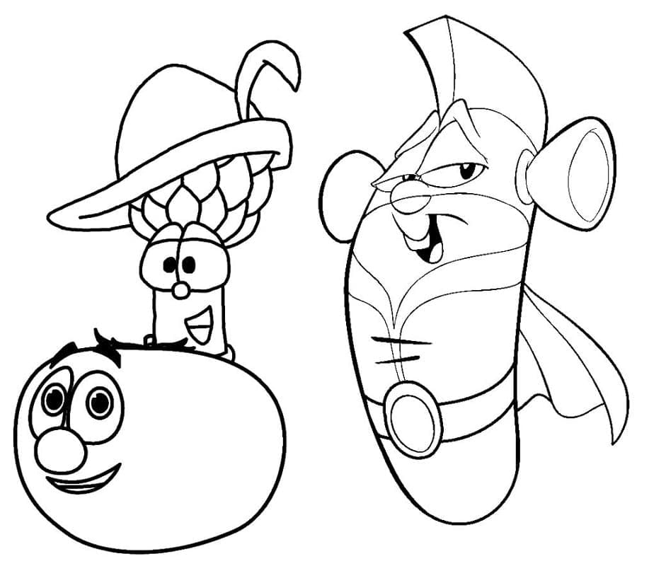 Veggietales Image Coloring Page Download Print Or Color Online For Free