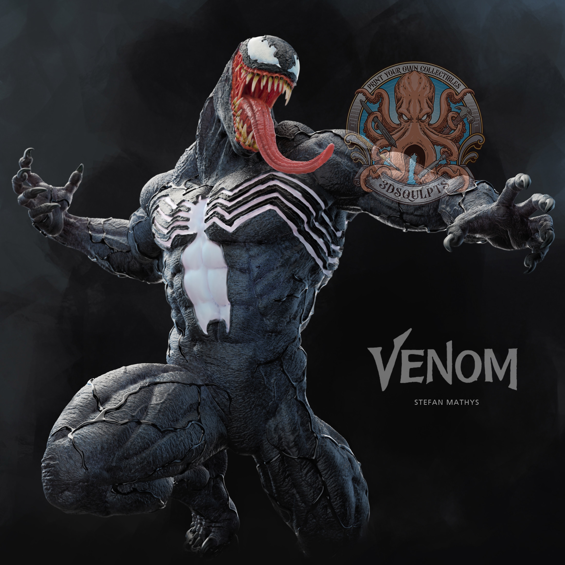 Venom 3D Printable Model