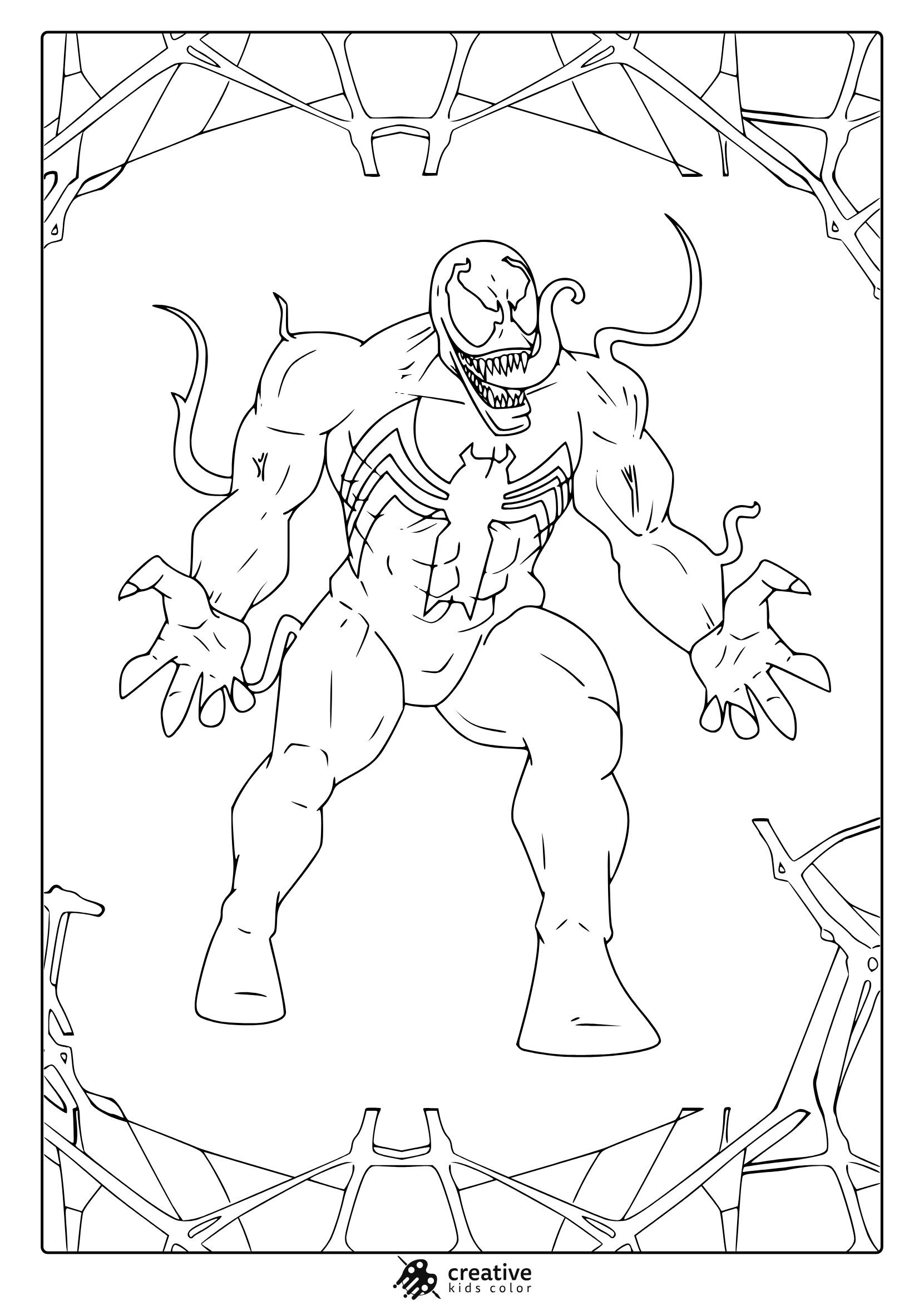 venom vs carnage coloring pages