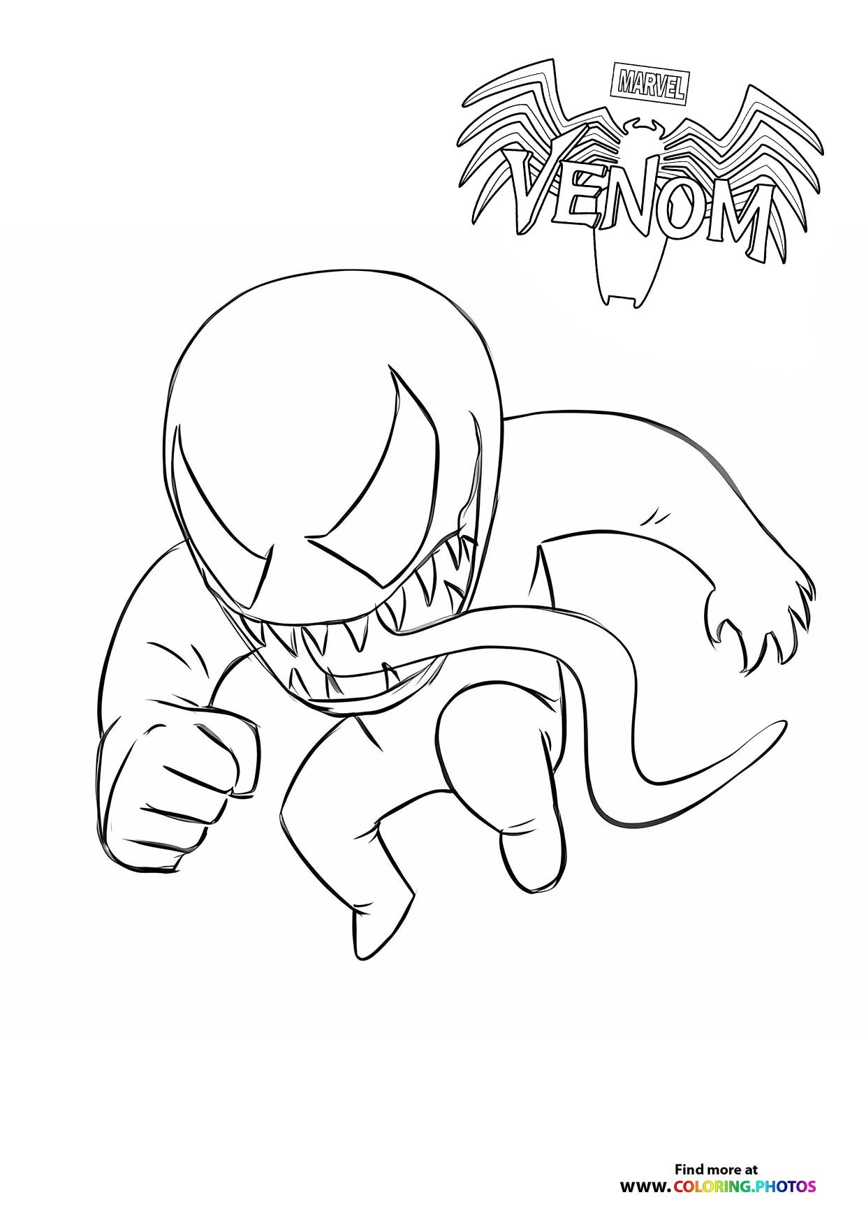 Venom Coloring Pages For Kids