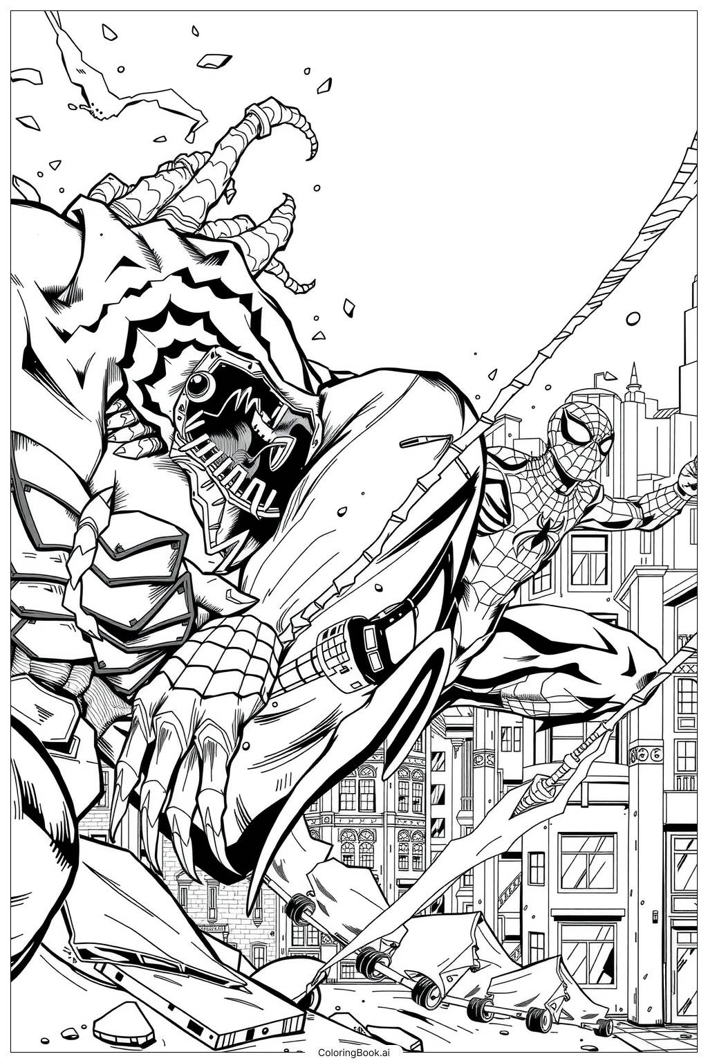 venom color pages free