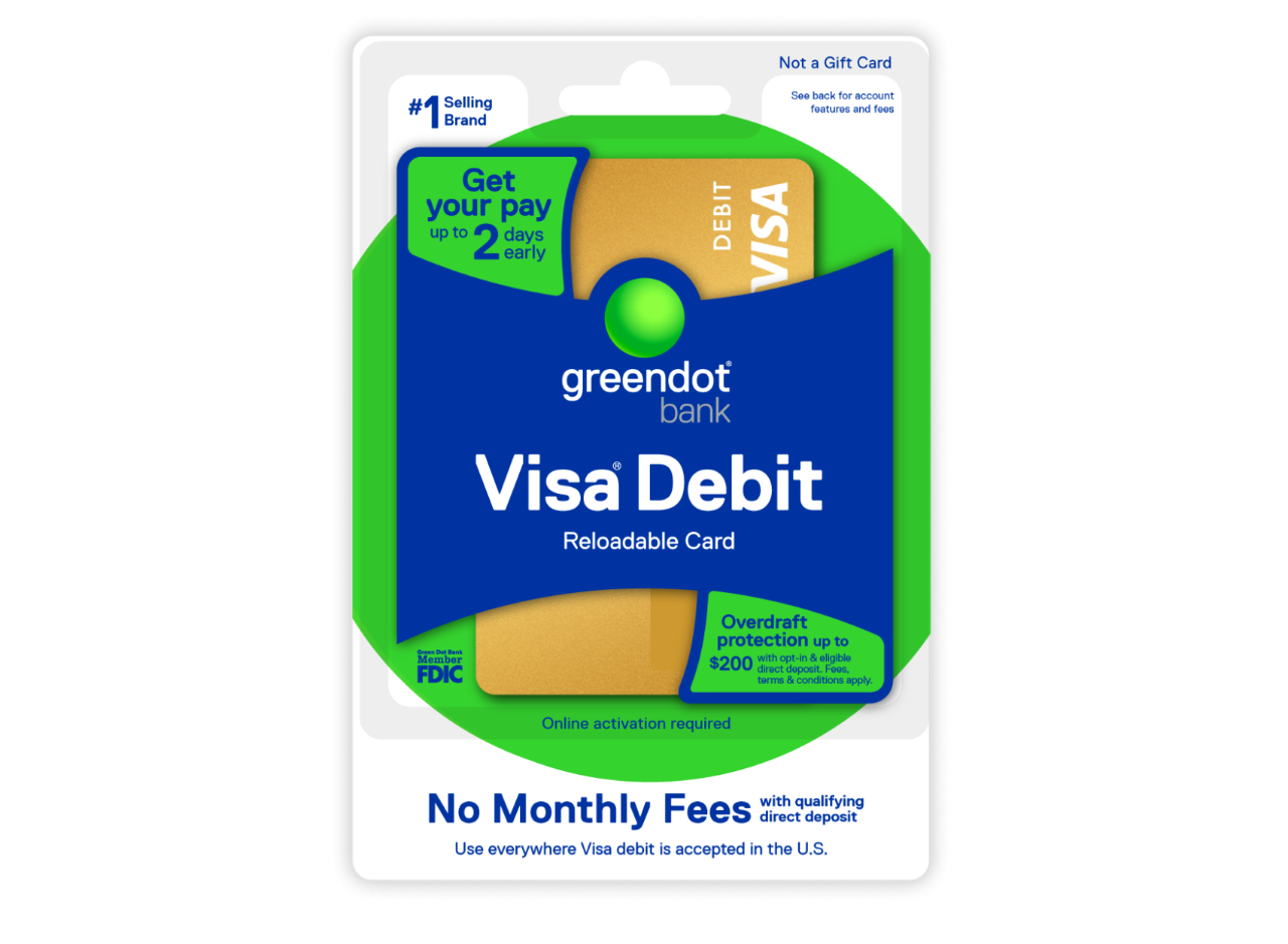 Visa Debit Card Reloadable Debit Card Green Dot