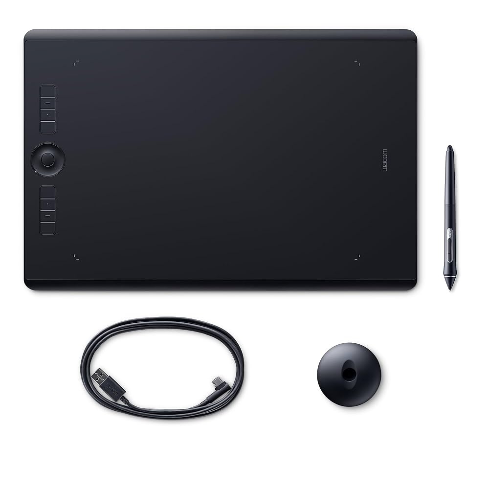 Wacom Intuos Pro Large Graphics Tablet With Bluetooth Function Large Format For Digital Drawing And Photo Retouching With Extra High Pressure 