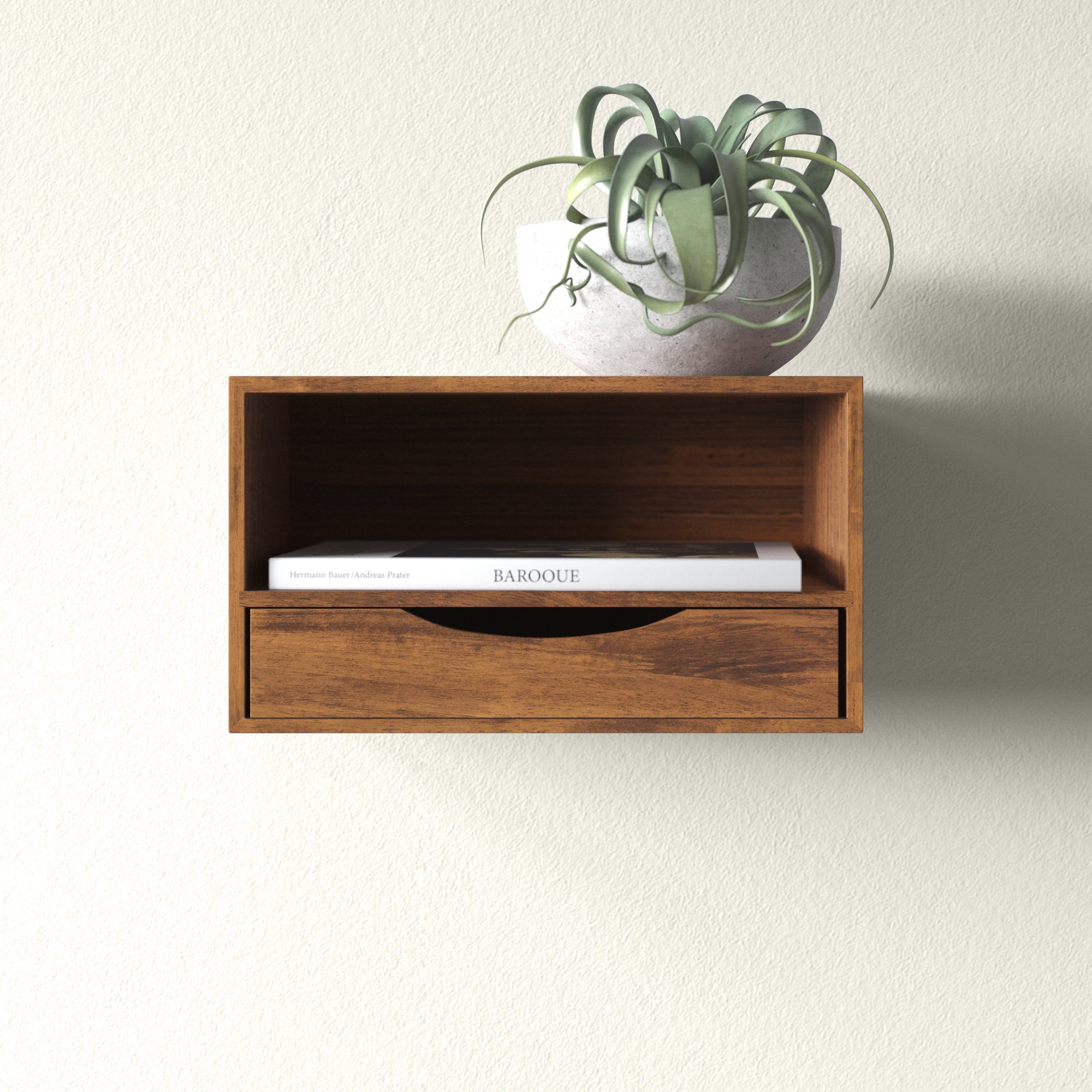 Wade Logan Adeana Poplar Solid Wood Floating Shelf With Drawer U0026 Reviews Wayfair