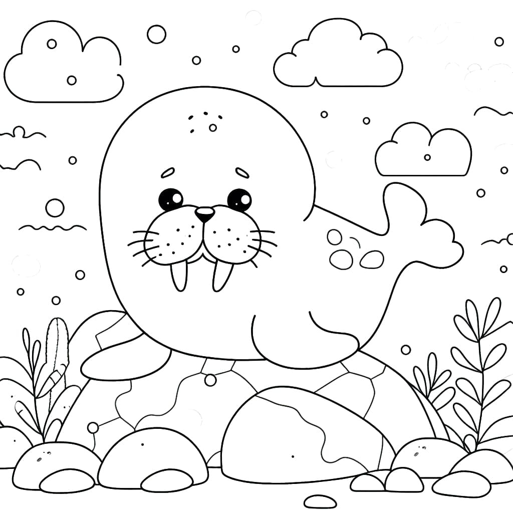 Walrus For Children Coloring Page Download Print Or Color 