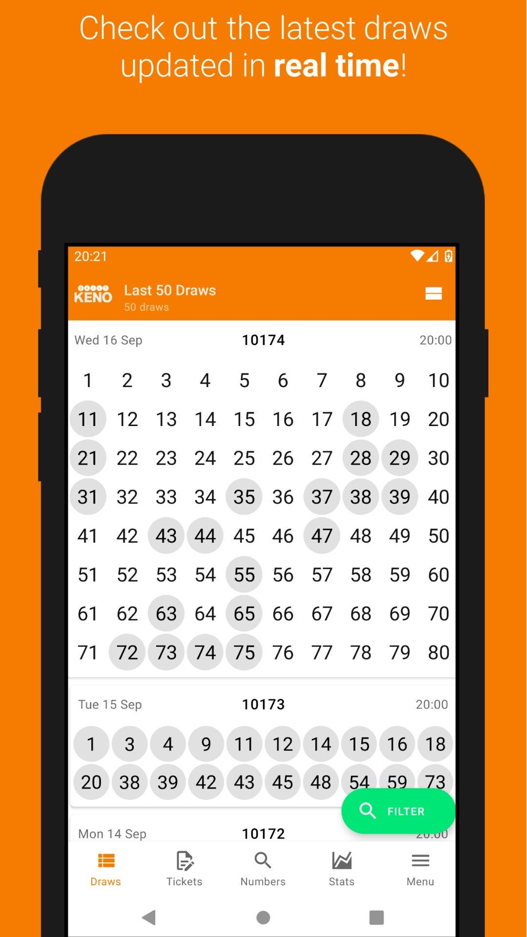 Washington Daily Keno WA Lottery Live Draw Results Tickets U0026 Stats App On Amazon Appstore