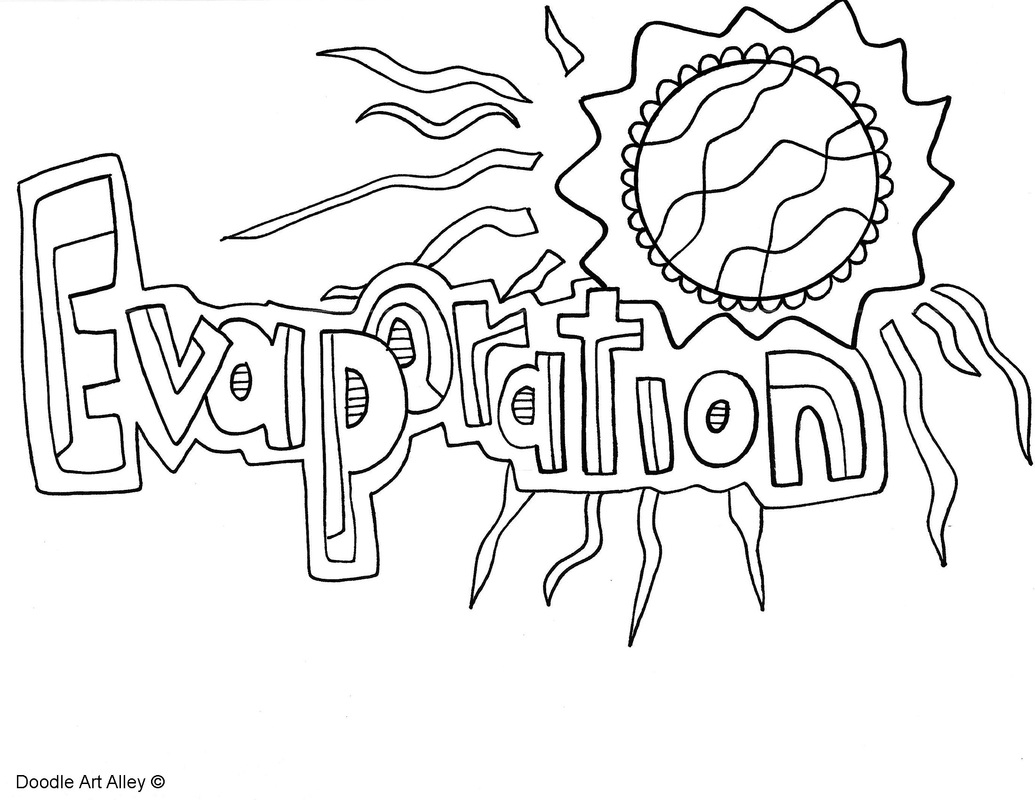 Water Cycle Coloring Pages And Printables CLASSROOM DOODLES