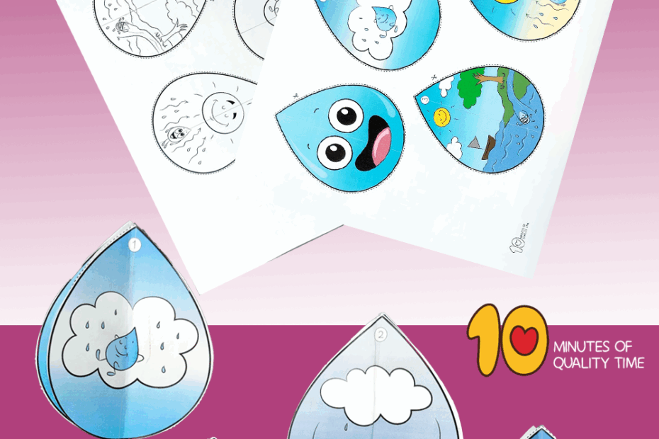 Water Cycle Craft 10 Minutes Of Quality Time