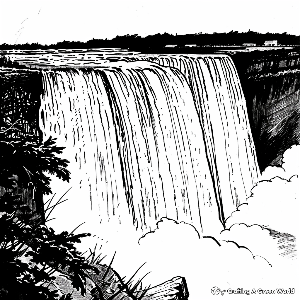 Waterfall Coloring Pages Free U0026 Printable 