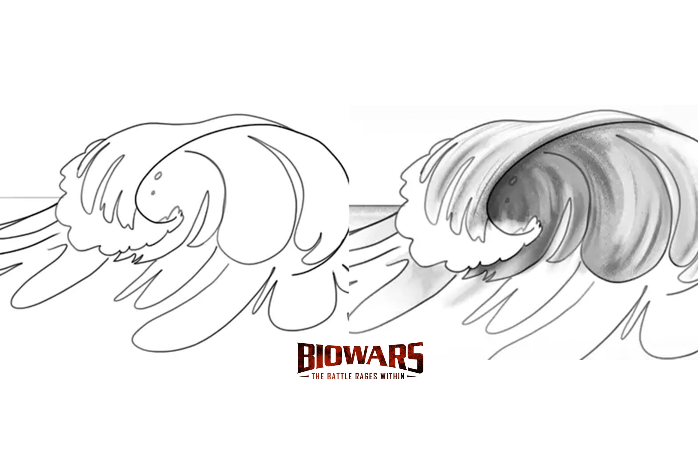 easy wave drawing