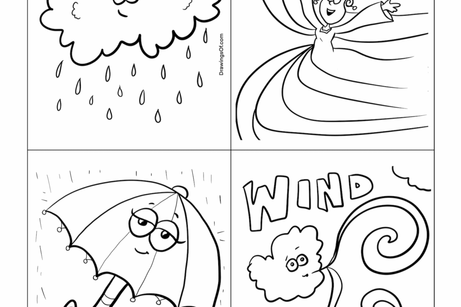 Weather Coloring Pages Free Printable Sheets Drawings Of