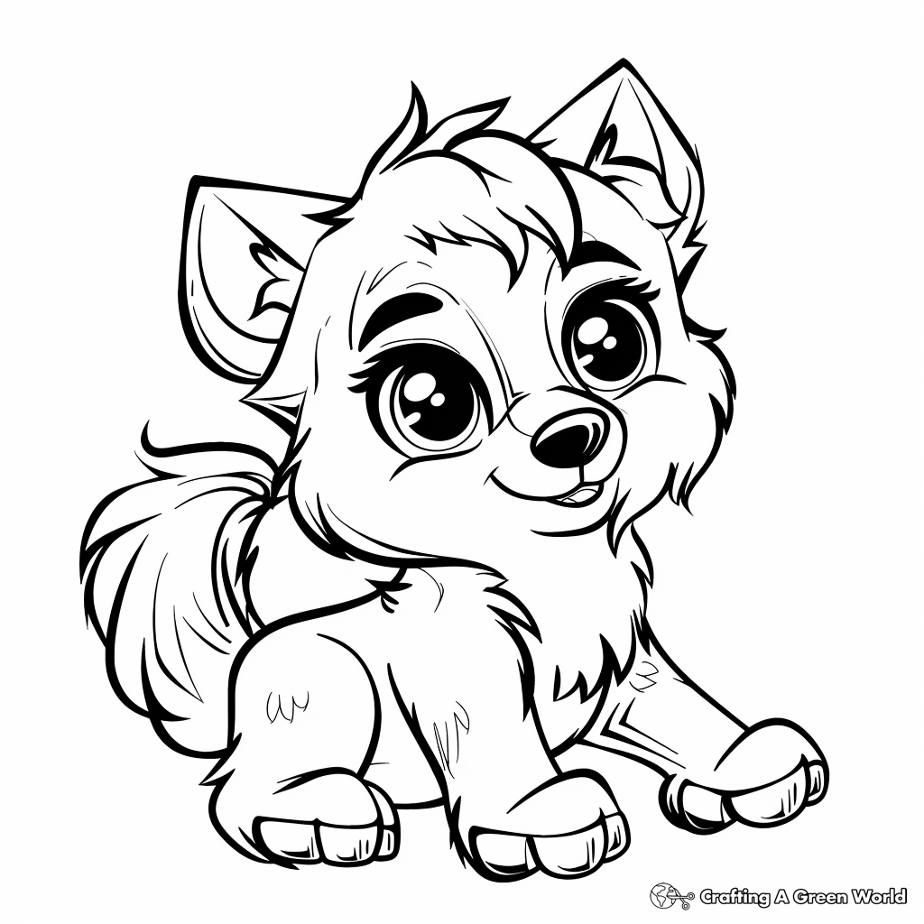 werewolf coloring sheet