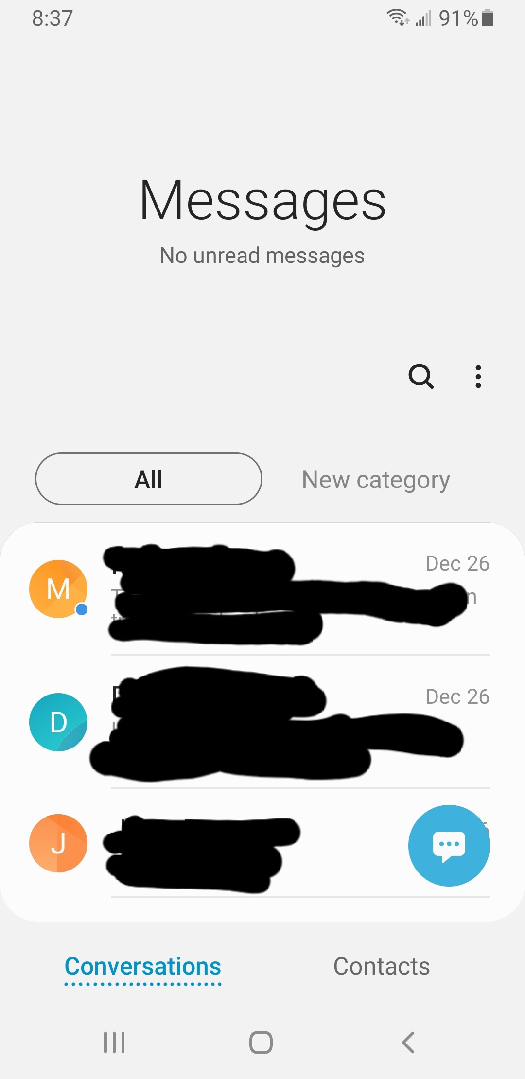 Why Is There A Small Blue Dot On Some Of My Contacts Icons In 